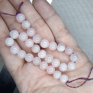 $💲$ 8mm Rose Quartz 8in Strand #8